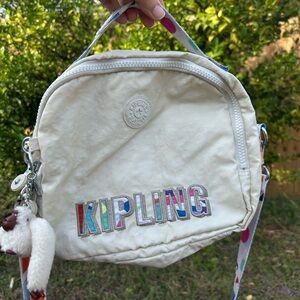 Kipling Cream Crossbody Bag